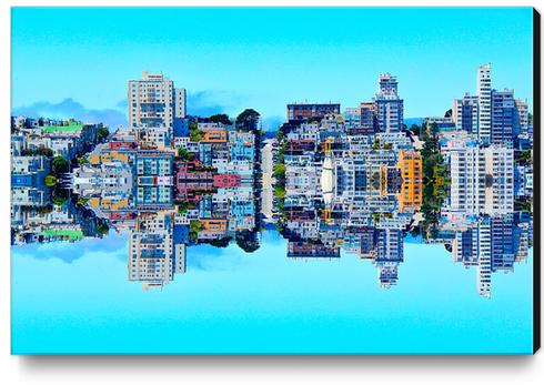 buildings with blue sky at San Francisco, USA Canvas Print by Timmy333