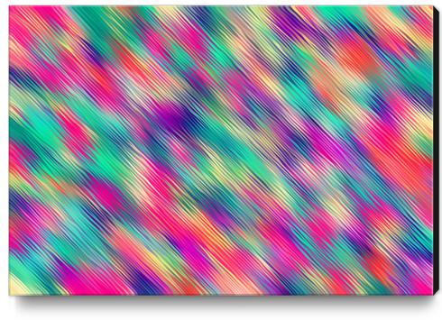 pink blue and green painting abstract texture background Canvas Print by Timmy333