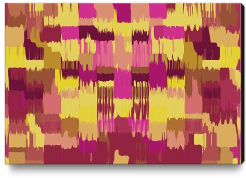 pink yellow and brown painting abstract background Canvas Print by Timmy333