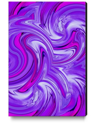 purple and pink spiral painting texture abstract background Canvas Print by Timmy333