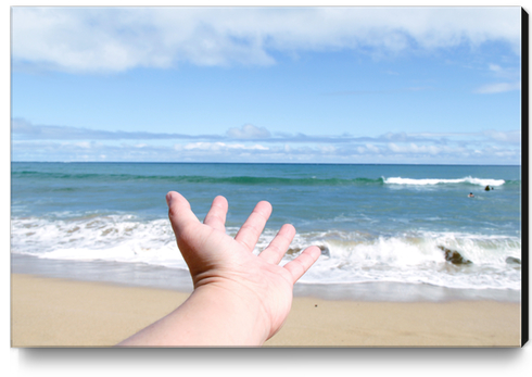 beach with blue sky Canvas Print by Timmy333