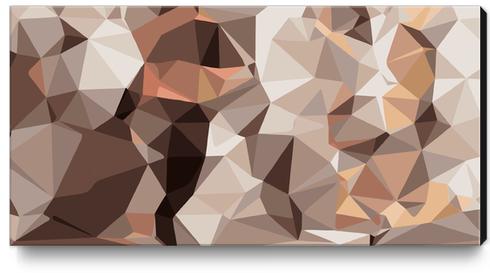 brown orange and black geometric drawing and painting Canvas Print by Timmy333