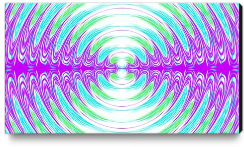 purple green and blue circle pattern abstract background Canvas Print by Timmy333