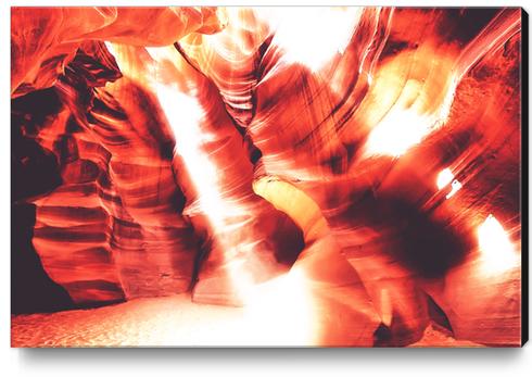sunlight in the cave at Antelope Canyon,USA Canvas Print by Timmy333