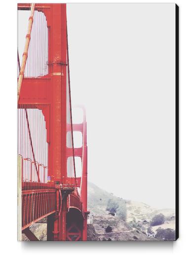 Golden Gate bridge, San Francisco, USA with foggy sky in winter Canvas Print by Timmy333