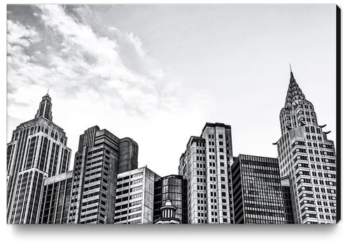 modern buildings at Las Vegas, USA in black and white Canvas Print by Timmy333