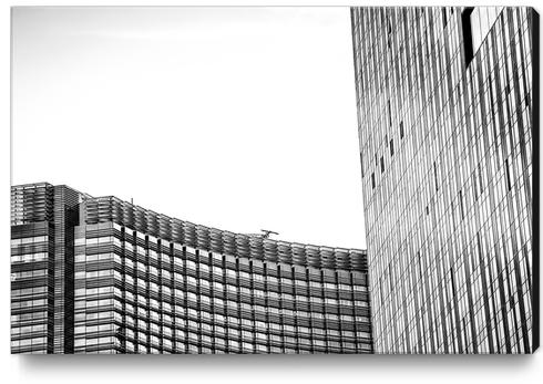modern style buildings at Las Vegas, USA in black and white Canvas Print by Timmy333