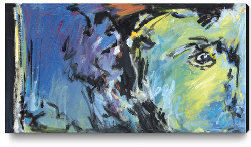 Lion Diptych - Left Canvas Print by Georgio Fabrello