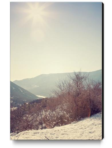 Mountains in the background II Canvas Print by Salvatore Russolillo