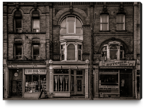 Books and Bistros and Butchers No 3 Canvas Print by The Learning Curve Photography