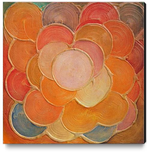 Cercles Sillons III Canvas Print by di-tommaso