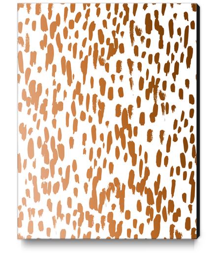 Copper Brushstrokes Canvas Print by Uma Gokhale