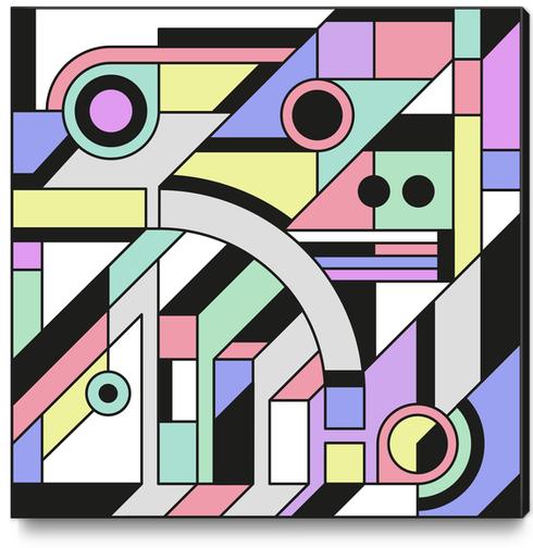 De Stijl Abstract Geometric Artwork Canvas Print by Divotomezove