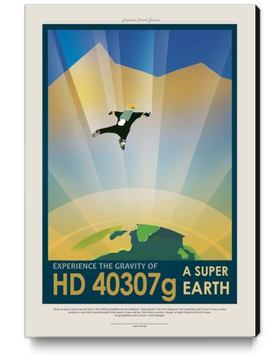 HD 40307g - Experience the Gravity of a Super Earth - NASA JPL Space Tourism Poster Canvas Print by Space Travel