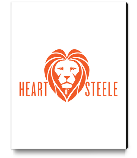 Heart of Steele (Orange) Canvas Print by bthwing