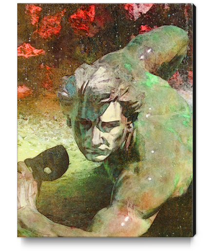 l'homme au masque Canvas Print by Malixx