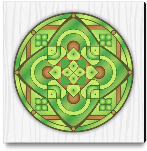 Mandala Compass Canvas Print by Divotomezove