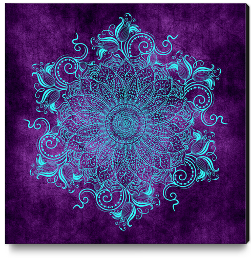 Mandala - Grape Canvas Print by aleibanez