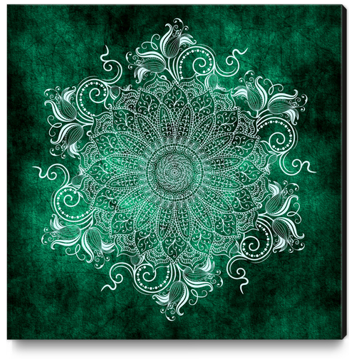 Mandala - Mint Canvas Print by aleibanez