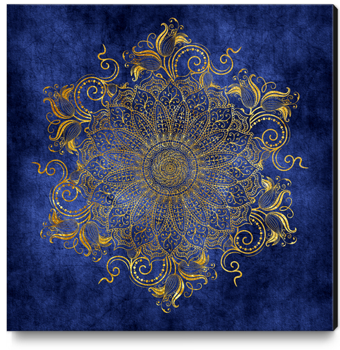 Mandala - Ocean Canvas Print by aleibanez