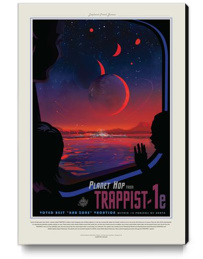 Planet hop from TRAPPIST-1e Canvas Print by Space Travel