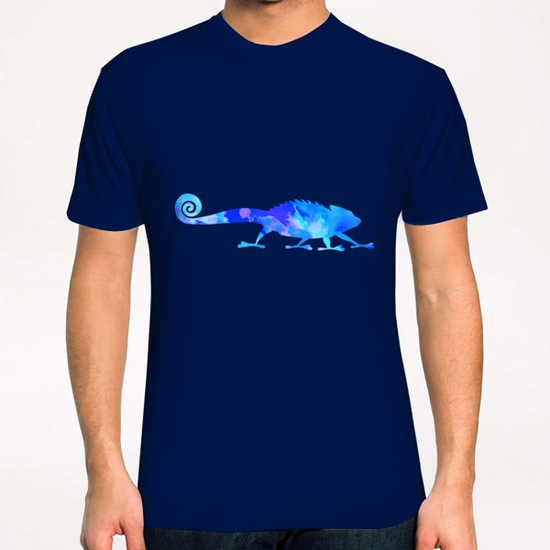 Abstract Chameleon Reptile T-Shirt by Amir Faysal