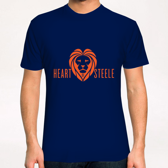 Steele Logo Orange T-Shirt by bthwing