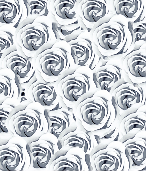 rose pattern texture abstract background in black and white by Timmy333