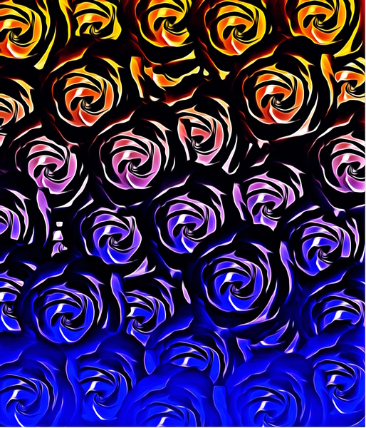 rose pattern texture abstract background in blue and red by Timmy333