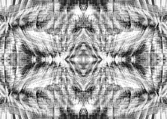 geometric symmetry pattern abstract background in black and white by Timmy333