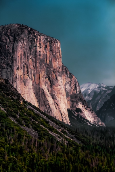 Mountains with blue sky at Yosemite national park California USA by Timmy333