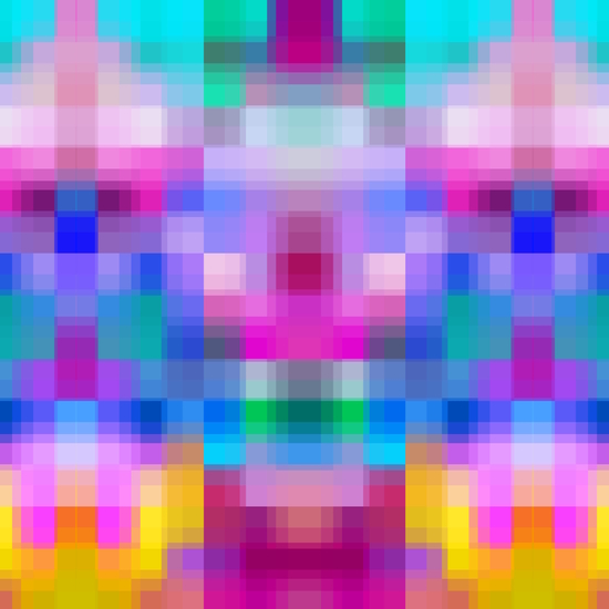 geometric symmetry art pixel square pattern abstract background in pink blue  by Timmy333