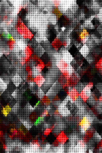 graphic design pixel geometric square pattern abstract background in red black by Timmy333