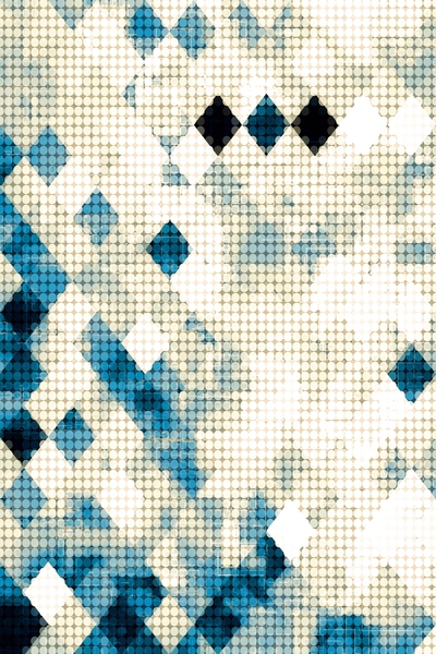 graphic design pixel geometric square pattern abstract background in blue black and white by Timmy333