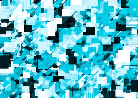 geometric square pixel pattern abstract background in blue and black by Timmy333