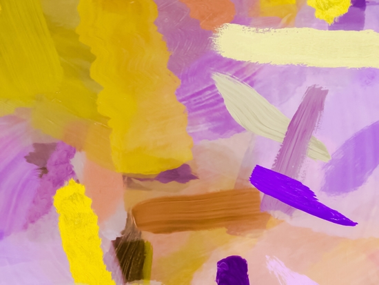 splash brush painting texture abstract background in purple yellow by Timmy333