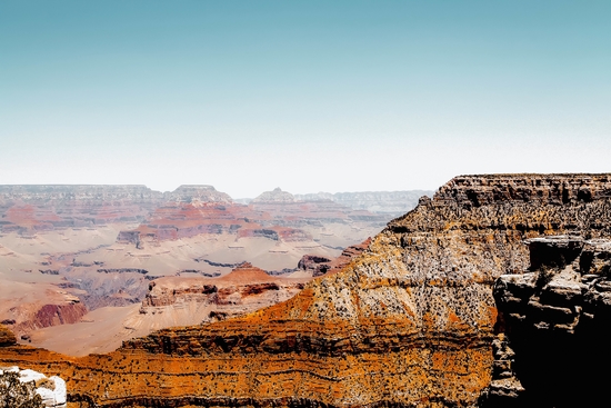 desert with blue sky at Grand Canyon national park, Arizona, USA by Timmy333