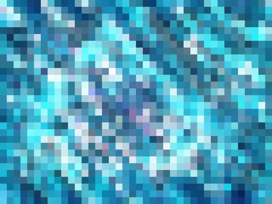 geometric square pixel pattern abstract in blue by Timmy333