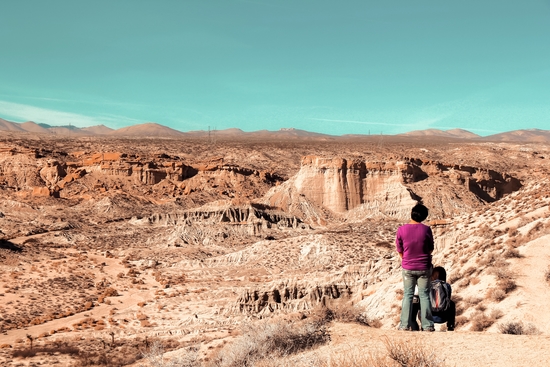 Desert landscape at Red Rock Canyon State Park California USA by Timmy333