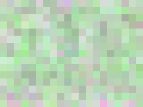 geometric square pixel pattern abstract in green and pink by Timmy333