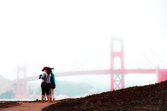 foggy day at Golden Gate Bridge, San Francisco, USA by Timmy333