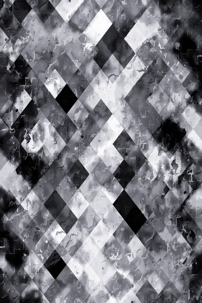 graphic design pixel geometric square pattern abstract background in black and white by Timmy333