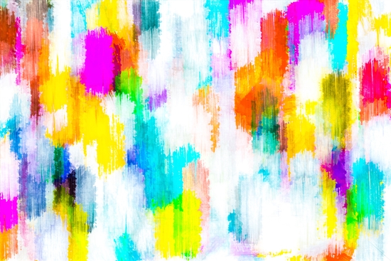 colorful splash painting texture abstract background in yellow blue pink orange by Timmy333