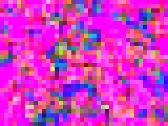 geometric square pixel pattern abstract background in pink blue yellow by Timmy333