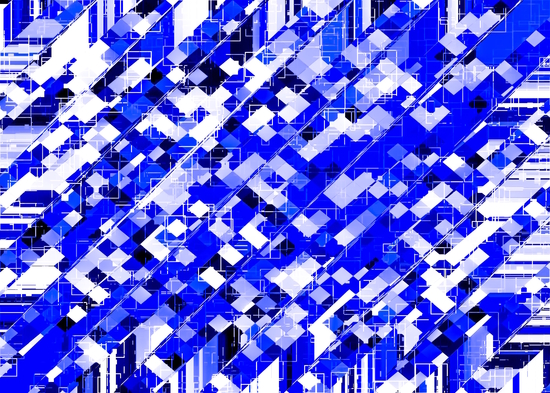 geometric square pixel pattern abstract background in blue by Timmy333