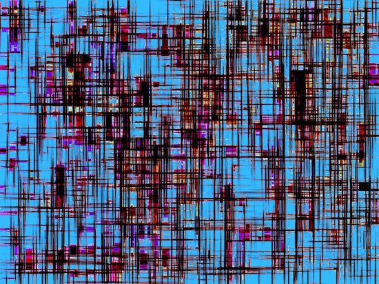 geometric line pattern abstract art texture in blue and pink by Timmy333