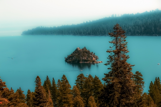 Beautiful scenic at Emerald Bay Lake Tahoe California USA by Timmy333