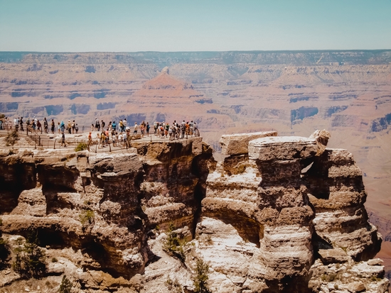 Desert with mountain view at Grand Canyon national park Arizona USA by Timmy333