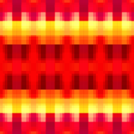 symmetry graphic design pixel geometric square pattern abstract background in red yellow by Timmy333