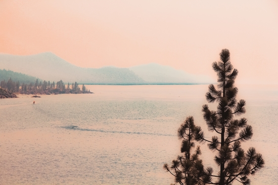 Lake view with mountains background at Lake Tahoe Nevada USA by Timmy333